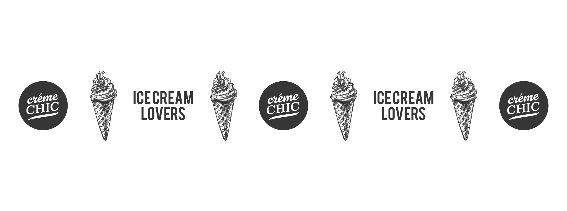 Branding design Creme chic logos