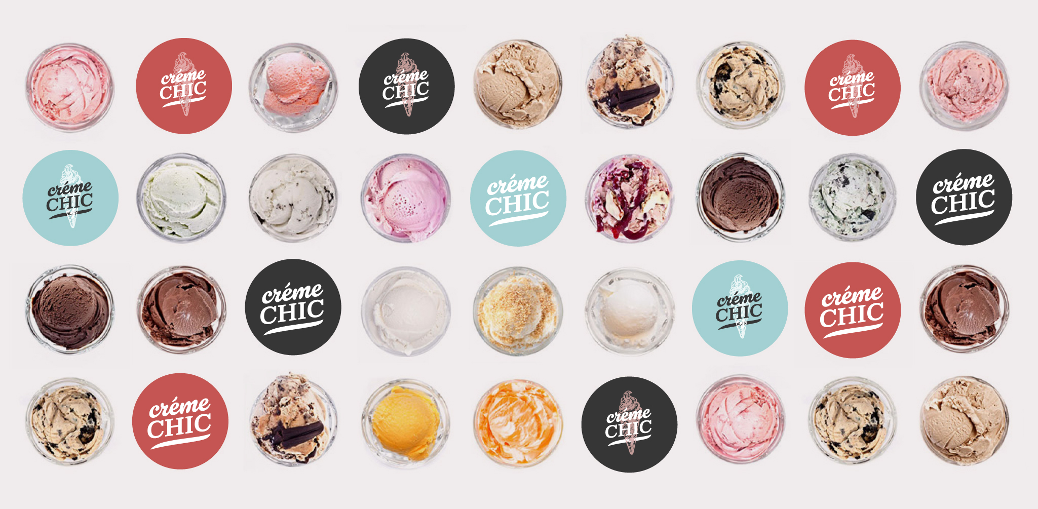 Branding design Creme chic logos