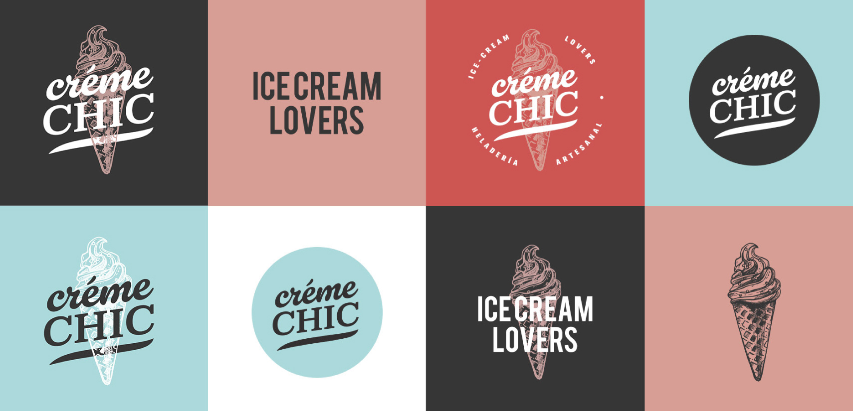 Branding design Creme chic logo