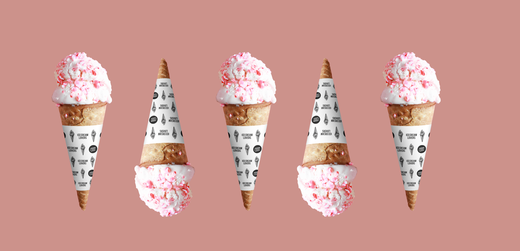 Branding design Creme chic ice cream